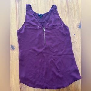 EXPRESS chiffon front tank top - casual work wear